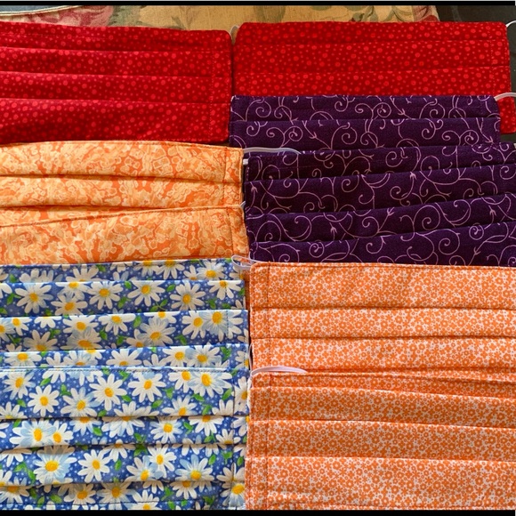 Face mask reusable washable handmade with pocket - Picture 4 of 9